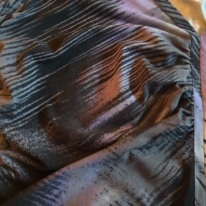 Elegant Black and Purple Women's Top